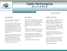 Tablet Screenshot of clarityperformancealliance.com